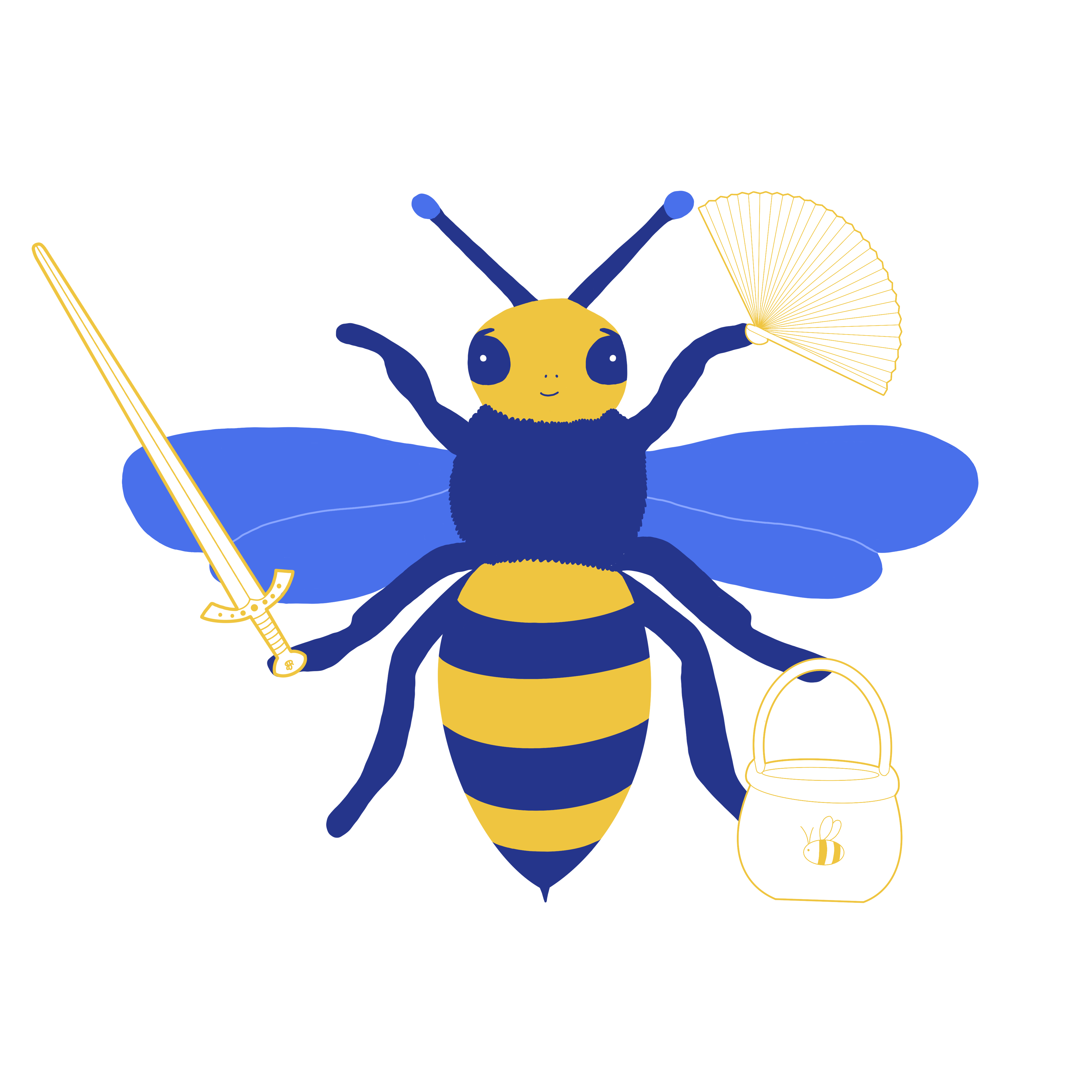 Illustration Les 7 métiers de l’Abeille