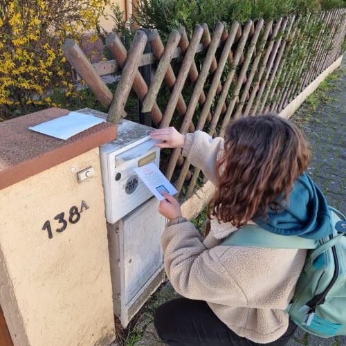 distribution de flyers dans le quartier de la Robertsau – Connaître les besoins